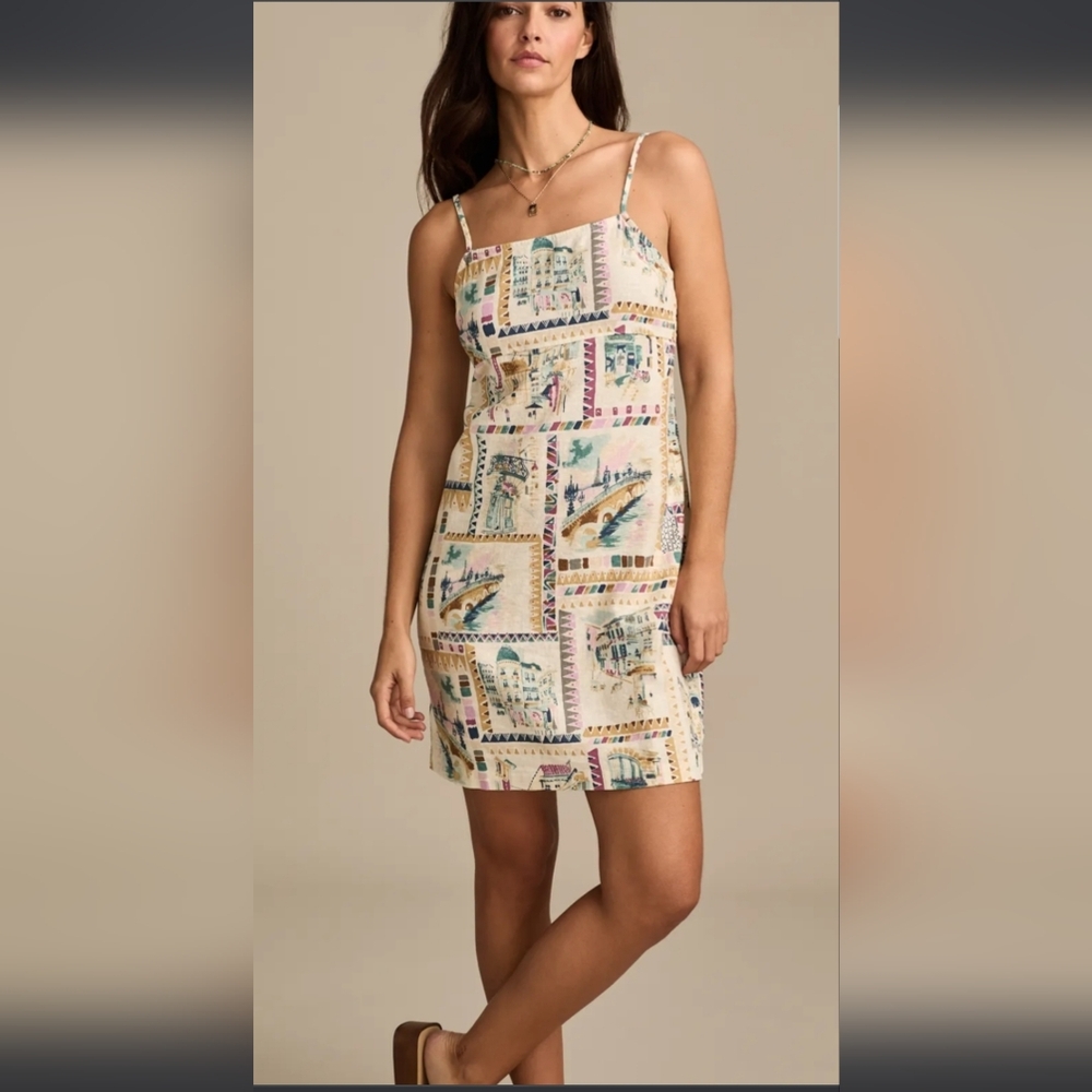 Lucky Brand Multicolor Patterned Mini Dress